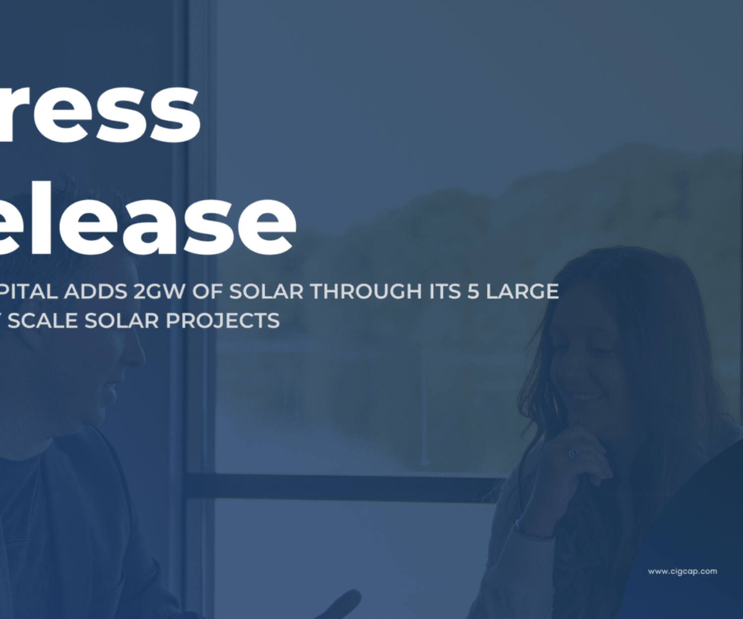 CIG Capital Solar Press Release